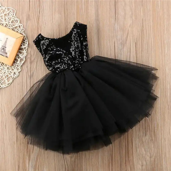 Baby/ Toddler Girl's Sequin Tulle Party Dress